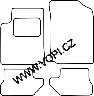 Autokoberce Citroen C3 Pluriel 07/2003 - 2005 Autofit (832)